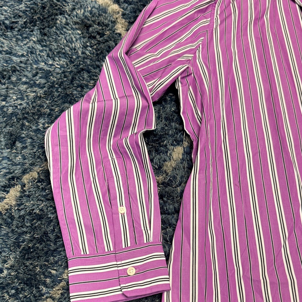 NEW Lauren Ralph Lauren Vibrant Striped Shirt - Picture 4 of 16